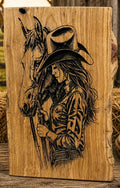 Cowgirl and Horse